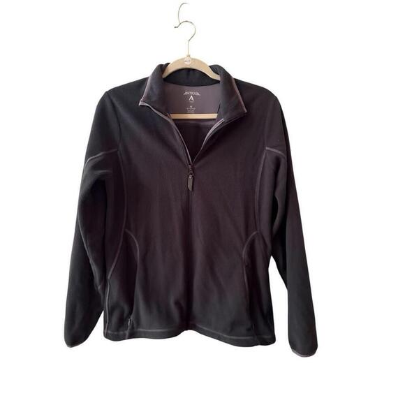 Antigua Jackets & Blazers - Antigua Forest Green Full Zip Fleece Jacket Sz. M